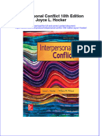 Interpersonal Conflict 10Th Edition Joyce L Hocker Full Chapter