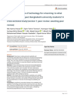 (2.0) Availability and Use of Technology For E-Learning