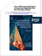 Interpretation of Micromorphological Features of Soils and Regoliths 2Nd Edition Georges Stoops Full Chapter