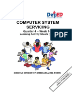 Computer System Servicing: Quarter 4 - Week 1-4