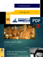 A K Ramanujan - Chicago Zen