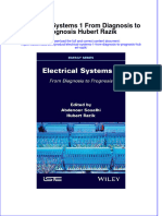 Electrical Systems 1 From Diagnosis To Prognosis Hubert Razik full chapter