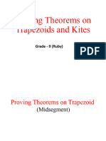 Grade 9 Proving Theorems On Trapezoids and Kites