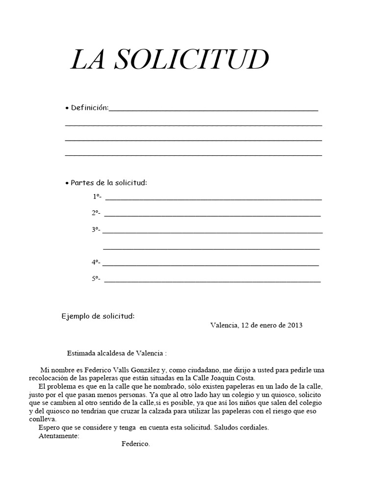 Cómo redactar una solicitud efectiva | PDF