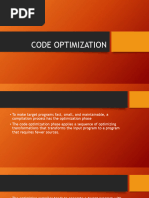 Code Optimization