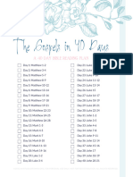 The Gospels in 40 Days Bible Reading Plan