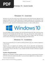 Windows 10 - Quick Guide