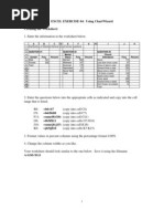 Excel Exercise #4: Using Chartwizard Creating The Worksheet