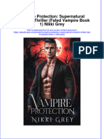 Vampire Protection Supernatural Romantic Thriller Fated Vampire Book 1 Nikki Grey Ebook Full Chapter