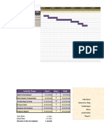 Gantt Chart Diagram