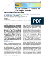 2023_Tang @ Enhancing Faraday and Kerr rotations based on the toroidal dipole mode in an all-dielectric magneto-optical metasurface