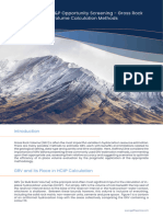 E&P Opportunity Screening - Gross Rock Volume Calculation Methods