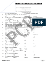 PCR Maths 120 Bits For II Puc 2023 Batch 1