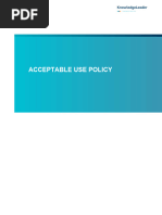 Acceptable Use Policy