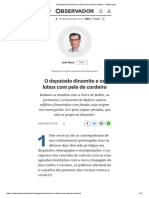 O Deputado Dinamite e Os Lobos Com Pele de Cordeiro - Observador