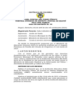 Rama Judicial Del Poder Público Tribunal Superior de Distrito Judicial de Ibagué Sala Civil Familia Sala de Decisión No. 03