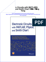 Electronic Circuits With Matlab Pspice And Smith Chart Won Yong Yang full chapter