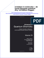 Electron Correlation in Molecules Ab Initio Beyond Gaussian Quantum Chemistry 1St Edition Hoggan Full Chapter