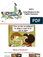 Didáctica 2023 Unit 4. Using Literature in The Classroom Part I