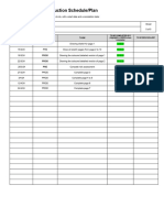 Level 3 - FMP Production Schedule Blank