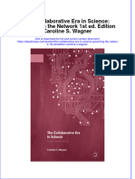 The Collaborative Era in Science Governing The Network 1St Ed Edition Caroline S Wagner Full Download Chapter