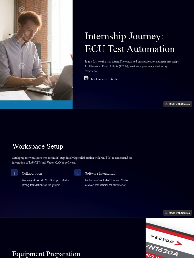 ECU Test Automation Internship Insights | PDF | Automation | Computer ...