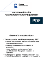 Paralleling Dissimilar Equipment