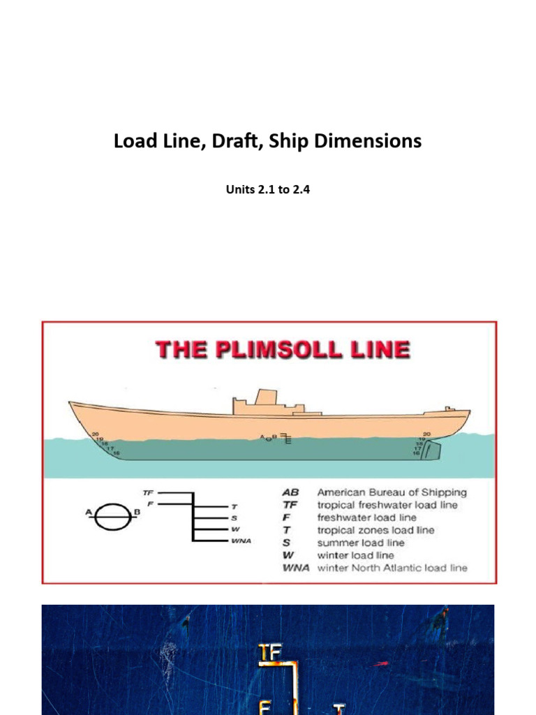 Understanding Ship Load Lines and Drafts | PDF | Ships | Heavy Industry
