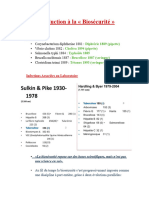 Introduction À La Biosécurité : - Histoire