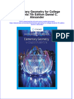 Elementary Geometry For College Students 7Th Edition Daniel C Alexander Full Chapter