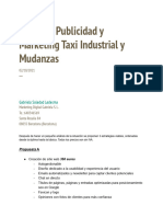 Proyecto Taxi Industrial y Mudanzas