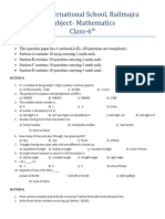 Class 6 Final Maths