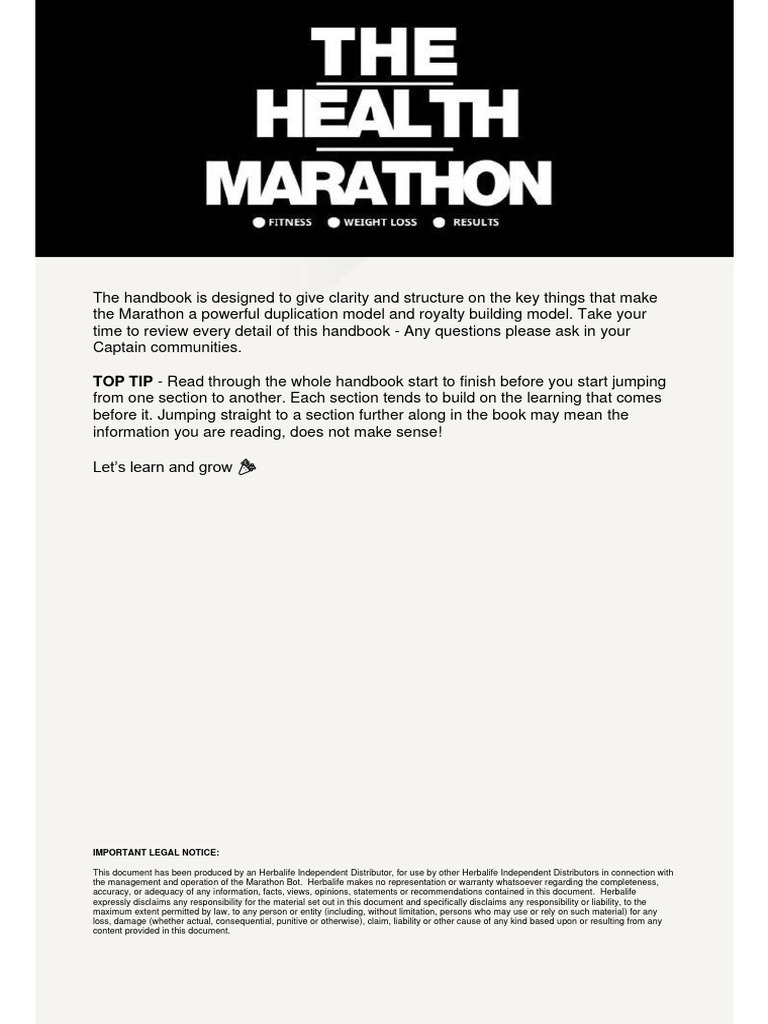 Marathon Duplication Model Handbook | PDF