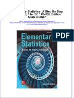 Elementary Statistics A Step By Step Approach 11E Ise 11Th Ise Edition Allan Bluman full chapter