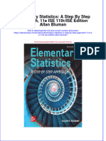 Elementary Statistics A Step by Step Approach 11E Ise 11Th Ise Edition Allan Bluman Full Chapter