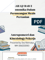 BAB 1 & 2 Ergonomika Dalam Perancanaan Mesin Pertanian