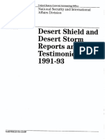 Operation Desert Shield and Desert Storm 91 - 93