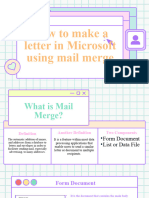 E-TECH Mail Merge Lesson 6