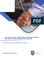 Taller on line. Creación de estructuras de proyectos interdisciplinarios para el Bachillerato Técnico. (1)