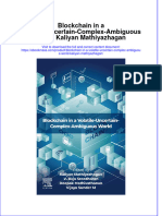 Blockchain In A Volatile Uncertain Complex Ambiguous World Kaliyan Mathiyazhagan full chapter