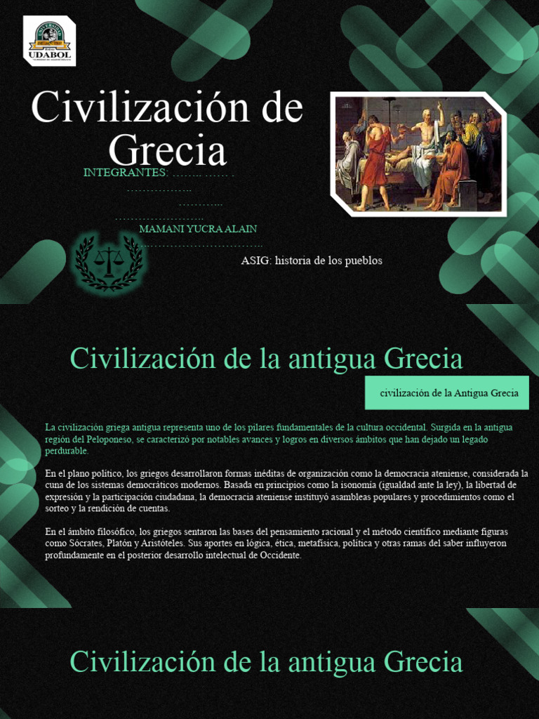 Legado de la Civilización Griega | PDF | Antigua Grecia | Democracia