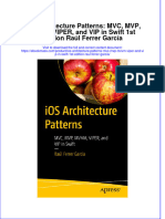 Ios Architecture Patterns MVC MVP MVVM Viper and Vip in Swift 1St Edition Raul Ferrer Garcia Full Chapter