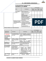 Criterios de Evaluación Del Proyecto de Emprendimiento Por Categoria