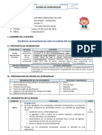 Escribimos Recomendaciones para Cuidar El Medio Ambiente