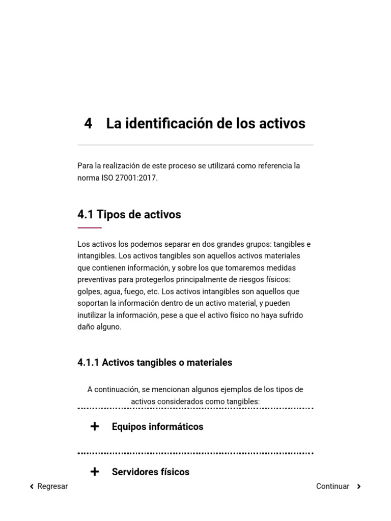 Identificación de Activos ISO 27001 | PDF | La seguridad informática ...