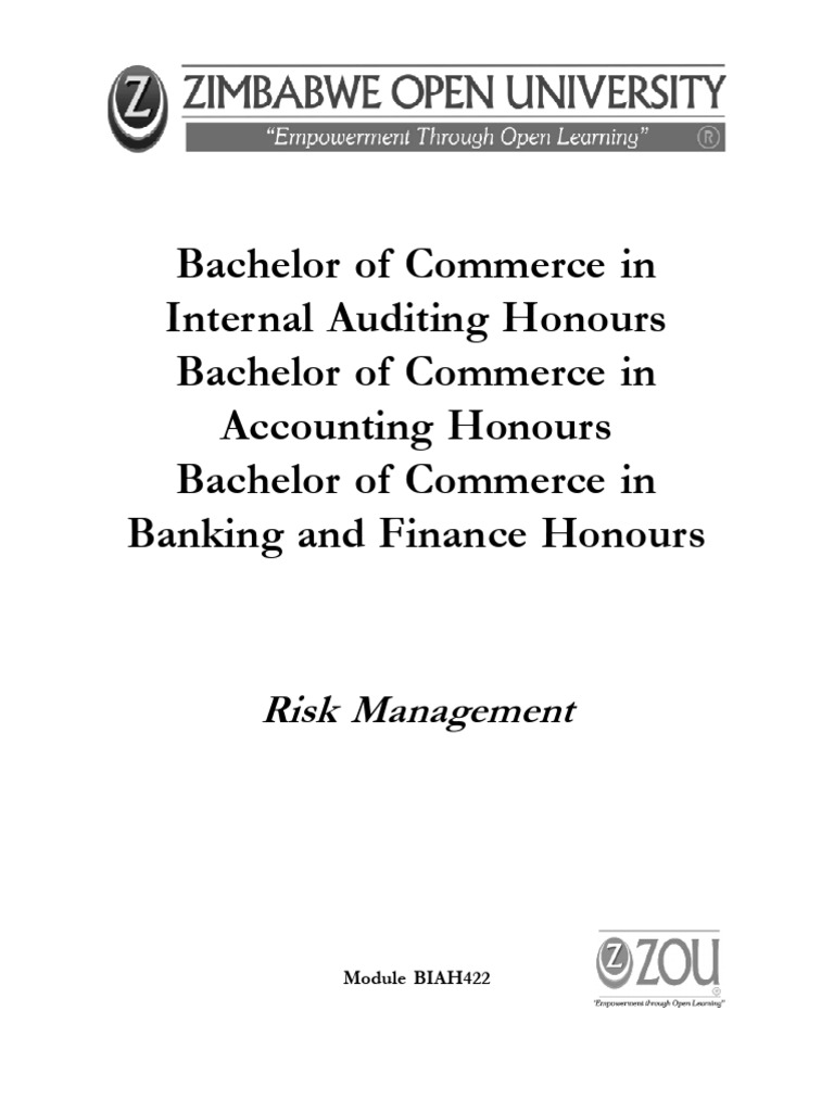 Biah422 Module - NB Please Cover Only The First 3 Units of This Module ...