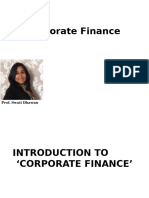 Module 1 - Introduction To Corporate Finance