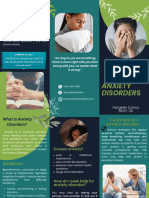 Green Blue Modern Mental Health Awareness Trifold Brochure