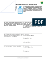 TALLER DE REFORZAMIENTO DE MATEMÁTICA - 06 Noviembre 2° C