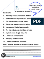 Adverb Worksheet